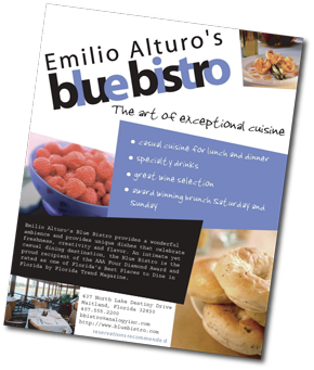 Blue Bistro Flyer