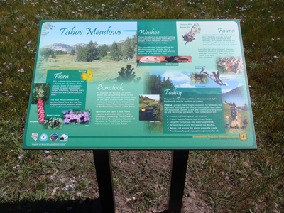 Tahoe Meadows Interpretive Sign